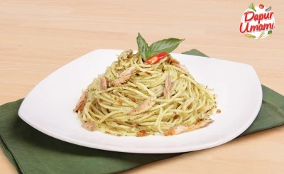 Spaghetti Tongkol Aglio Olio ala Delito